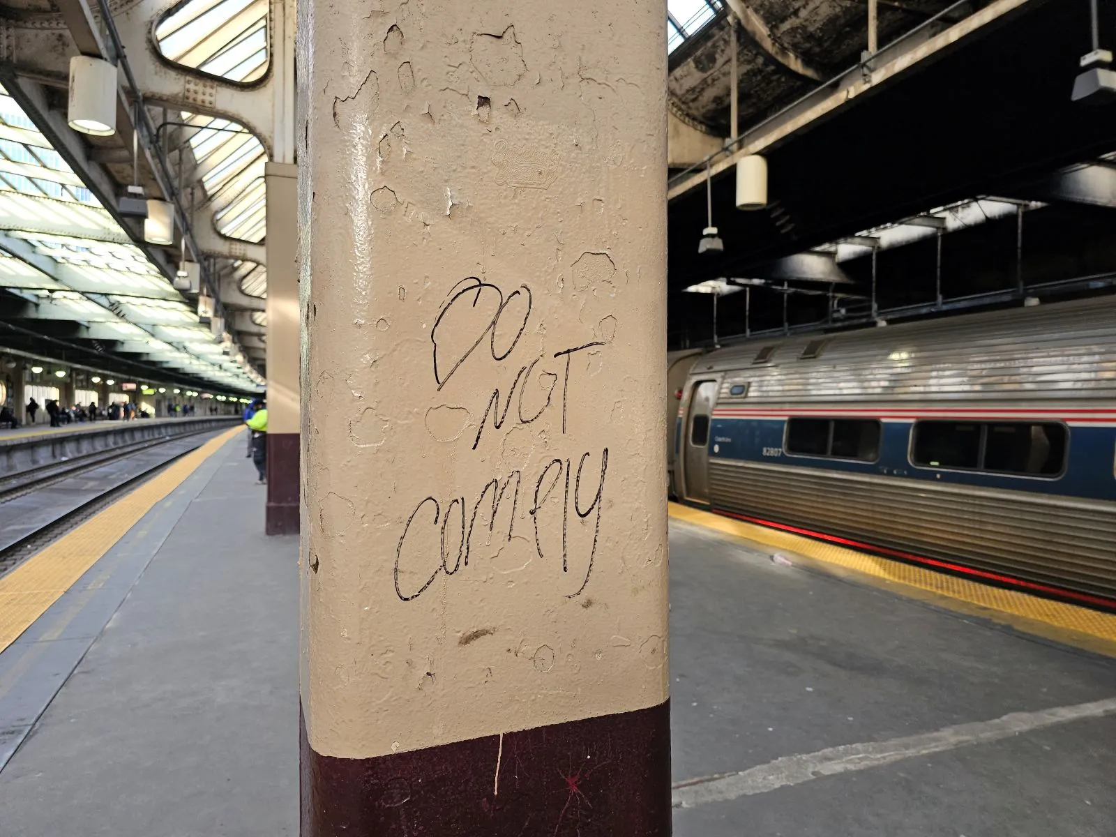 graffiti at Newark Penn Station